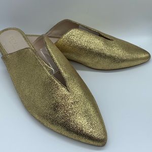 Cecelia New York gold shoes sz 10